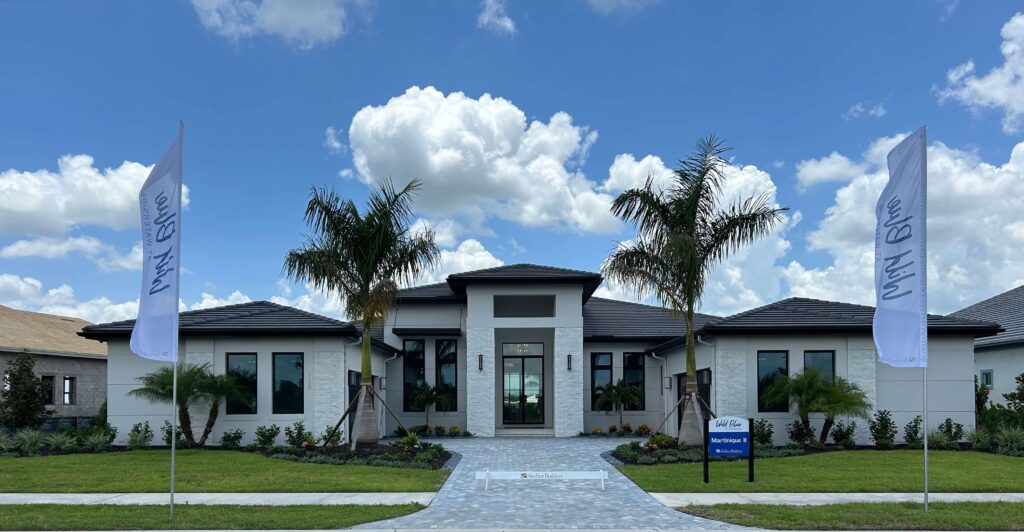 Martinique II Model in Wild Blue at Waterside, Lakewood Ranch Florida